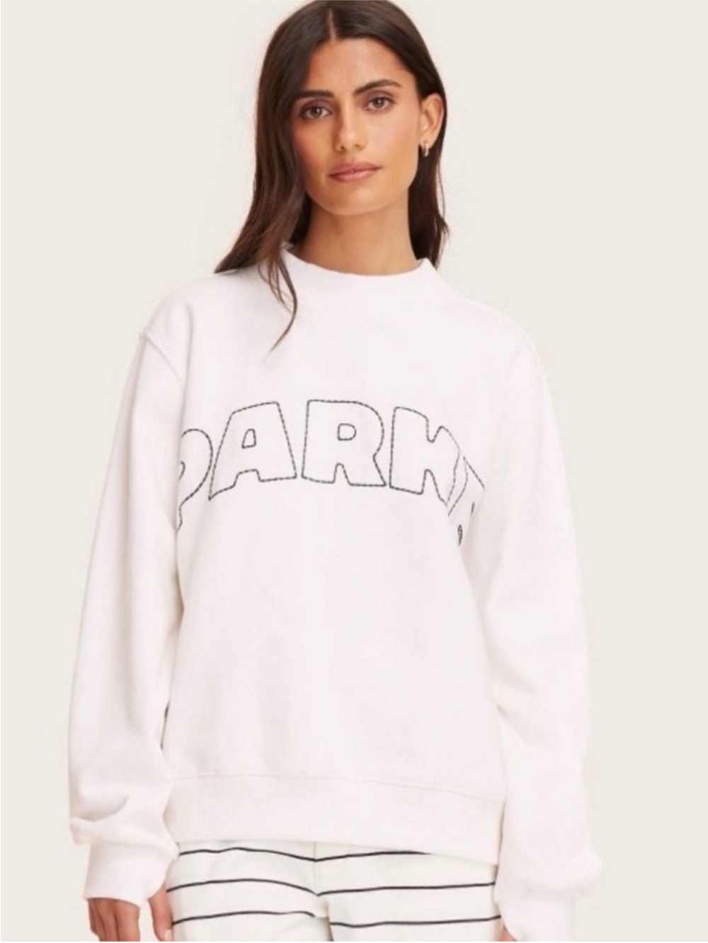 parke x target white mockneck